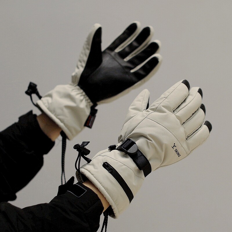 内置防水袋专业滑雪手套加长护腕户外登山骑行耐磨防寒风中性机能