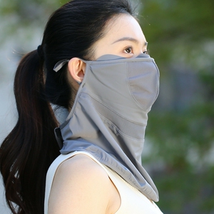 夏季护颈防紫外线轻薄透气防晒面罩户外开车脖子遮阳护眼角脸罩女