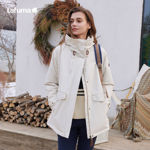 LAFUMA乐飞叶户外秋冬防泼水连帽保暖3M棉服女棉衣外套LFJU4CM68