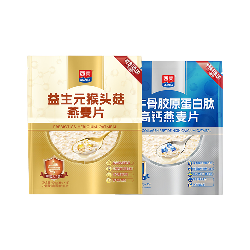 西麦益生元猴头菇牦牛骨燕麦片