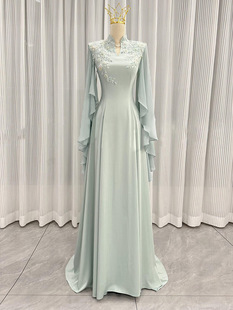 2026新款高级民族声乐演出服女长裙舞台表演学生艺考民歌独唱礼服