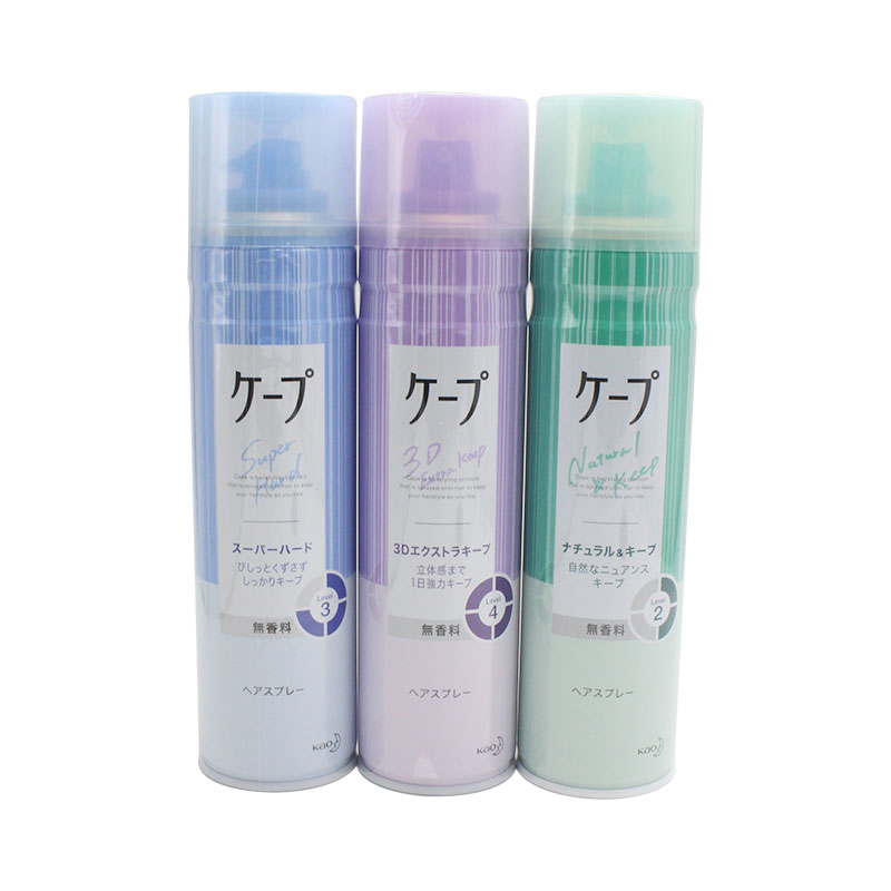 保税区日本花王KAO定型喷雾cape铁刘海女自然蓬松头发便携发胶