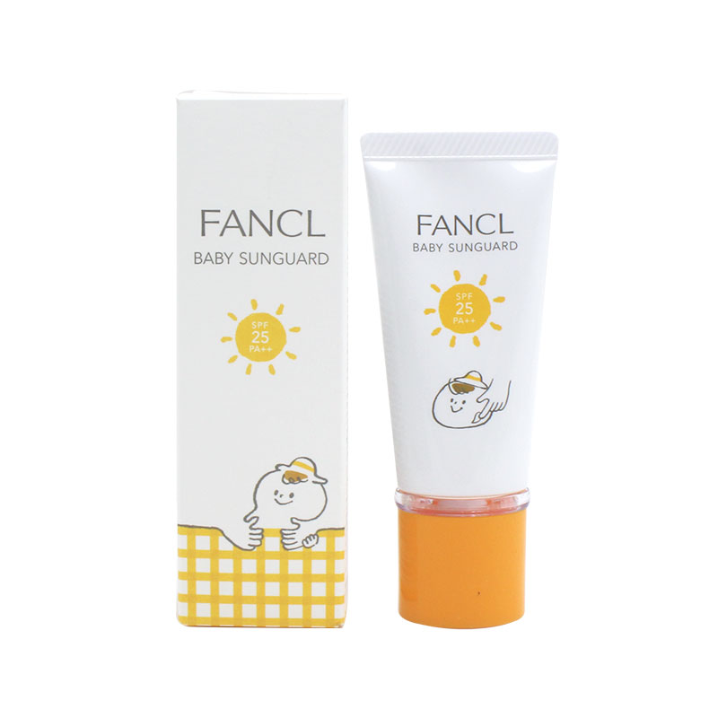 保税区 日本FANCL儿童专用防晒霜30g SPF25无添加婴幼儿温和保湿