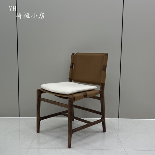 编皮餐椅沙发椅实木经济马鞍革