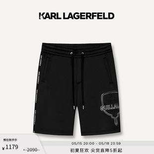 老佛爷男 KARL休闲短裤 LAGERFELD卡尔拉格斐2024夏款 KARL