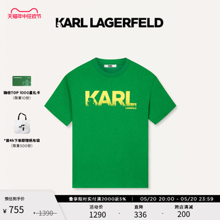 新款 logo印花短袖 LAGERFELD卡尔拉格斐2024夏季 KARL T恤男老佛爷