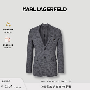 KARL 满印logo晚礼服西服老佛爷男 LAGERFELD卡尔拉格斐春夏新季