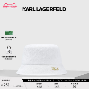 饰渔夫帽老佛爷 KL金属装 LAGERFELD卡尔拉格斐春夏新款 KARL