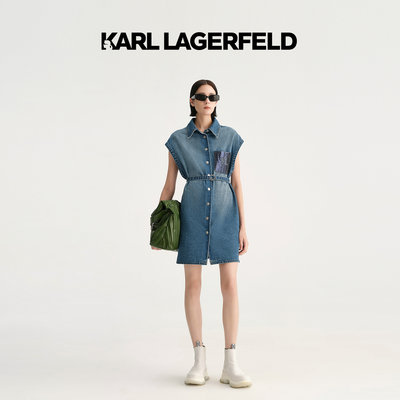 牛仔连衣裙KarlLagerfeld