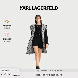 秋季羊毛大衣KarlLagerfeld