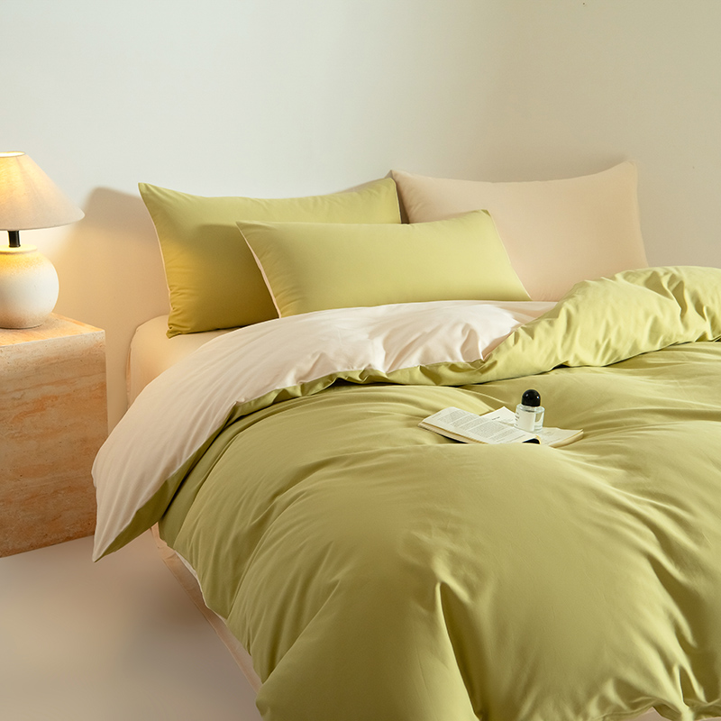 A类母婴级贡绸全棉加厚磨毛床上四件套纯棉床单被套床笠裸睡冬季