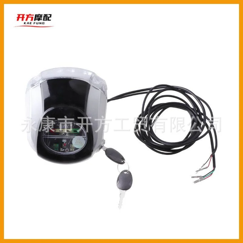 电动滑板车通用码表蓝牙LED前大灯改装配件照明灯带钥匙60V