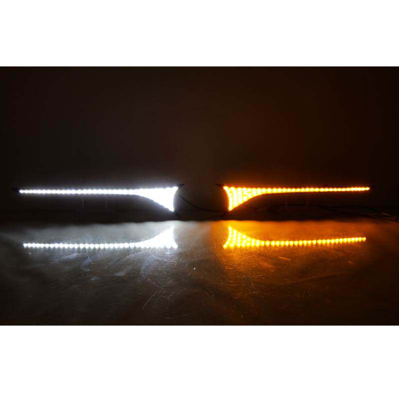 适用22-23年丰田凯美瑞 中网灯日间行车灯流光转向改装前雾灯