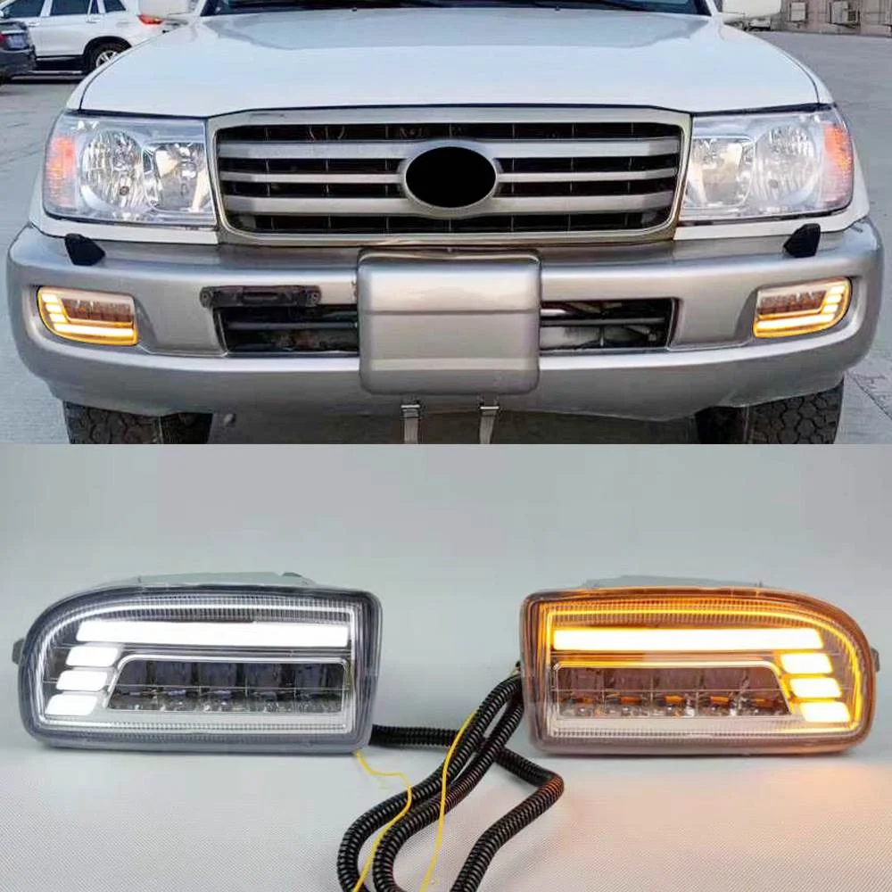 适用于丰田98-08款兰德酷路泽LC100 UZJ100 FZJ100日行灯雾灯