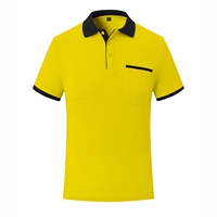 Новый желтый черный карман воротника