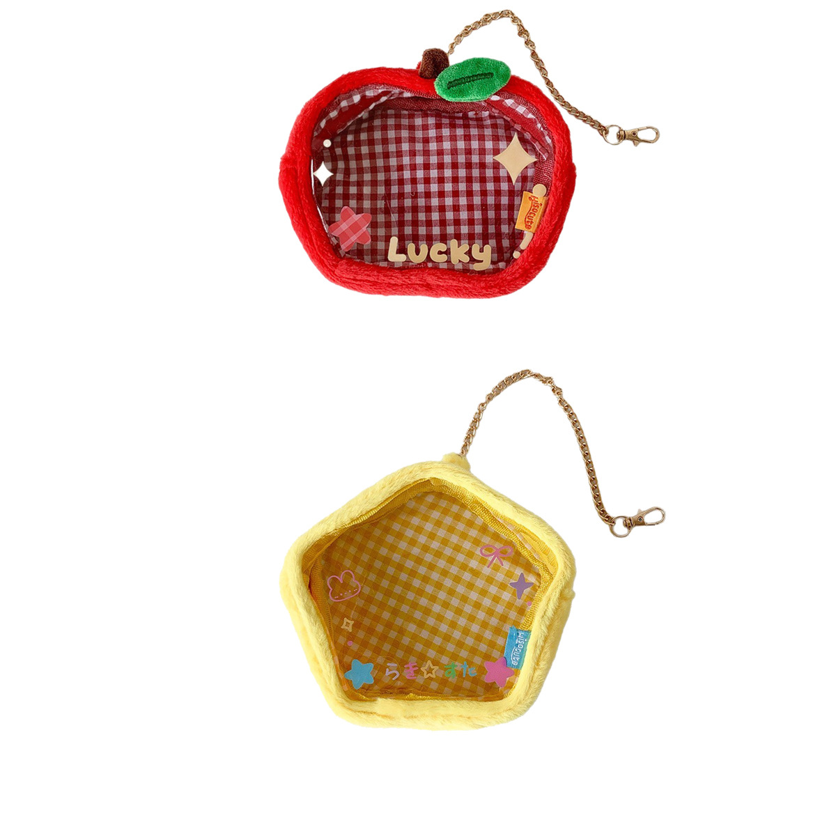 可爱毛绒吧唧玩偶收纳包学生棉花娃娃收纳展示挂件痛包防尘遛娃包