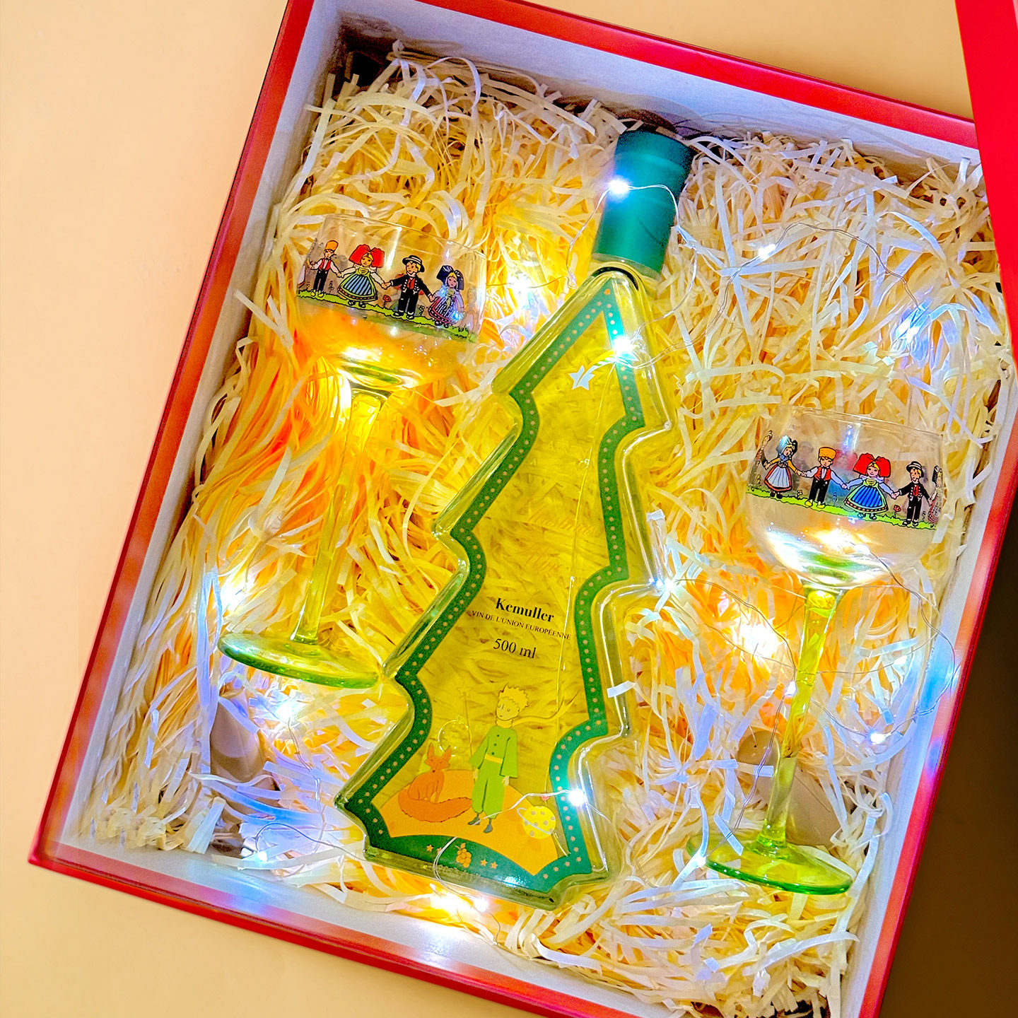 德国进口圣诞树雷司令甜白葡萄酒礼盒装爱人元旦跨年礼物酒