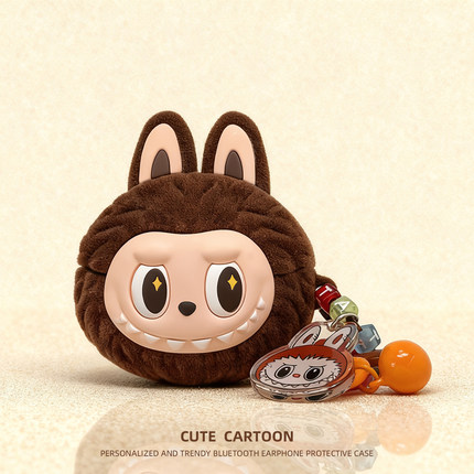 秋冬植绒适用Freebuds7i耳机壳华为clip耳机套freebudspro4代壳卡通6i软壳pro二三代蓝牙耳机壳5i潮SE4盒3新