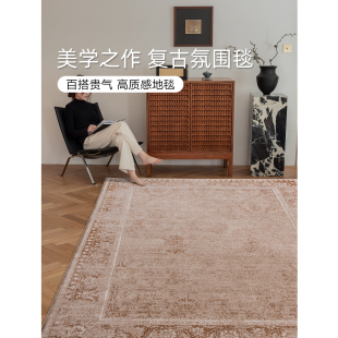 伽音/高级感复古客厅地毯 2026新款宋氏美学客厅卧室轻奢抗污防水