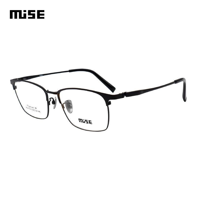 MUISE眼镜框全框超轻钛材光学镜架男女款配镜片MSPT516