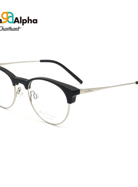 夏蒙（Charmant）眼镜框男女时尚全框板材近视眼镜架GA38114