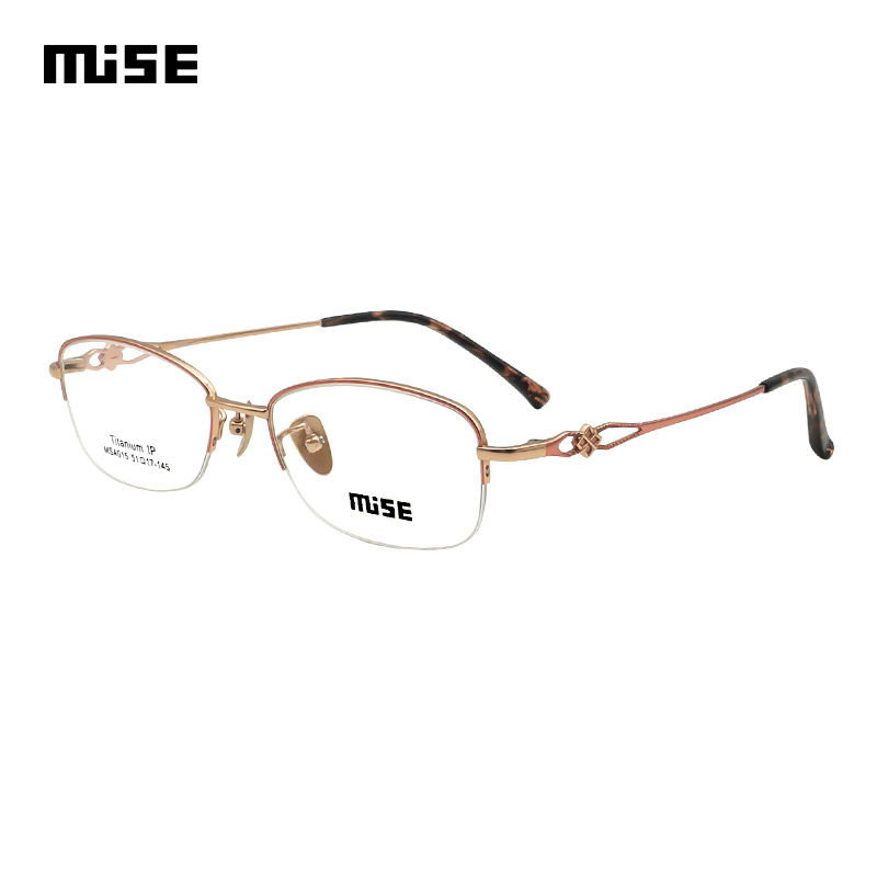 MUISE眼镜框轻盈钛系列超轻钛材女款时尚休闲镜架MSA015