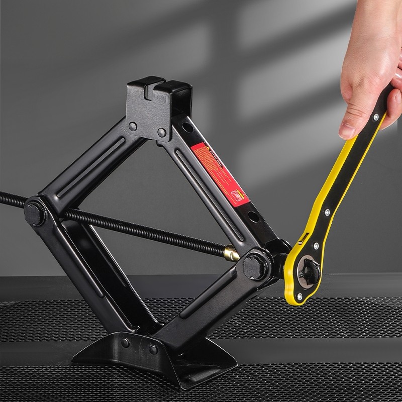 千斤顶车载省力扳手摇杆棘轮小车换胎工具套装液压卧式千金顶实用