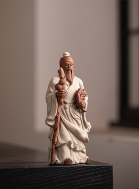 扁鹊摆件陶瓷神医雕塑像人物家居玄关办公室桌面装饰中医古代名医