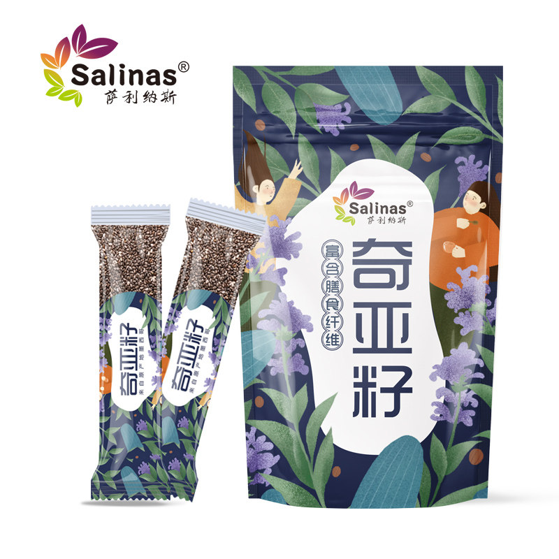 萨利纳斯墨西哥进口奇亚籽 独立小袋免洗饱腹代餐10克*24袋奇亚籽,粮油调味/速食/干货/烘焙,奇亚籽,淘宝优惠券,粉丝福利购,淘宝优惠卷