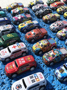 装 迷你合金小汽车回力多款 精致小车儿童玩具车模型迷你车男孩