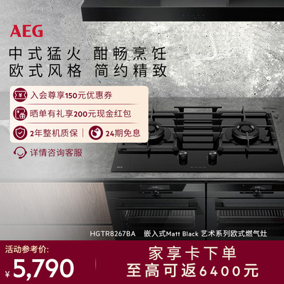 AEG嵌入式两眼欧式双灶台燃气灶