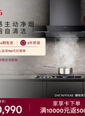 【官方正品】AEG瑧味系列欧式油烟机家用大吸力 DHC9697KAB