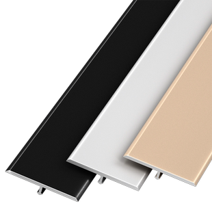 铝合金木地板T型收口条压条瓷砖门槛石极窄加宽收边条接缝隙扣条