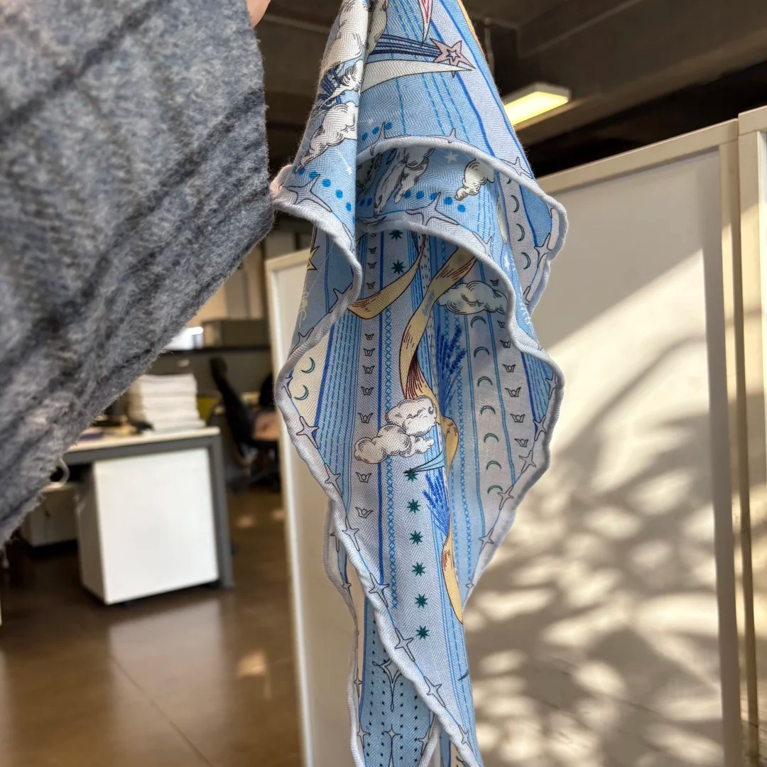 星座系列双子座丝巾女夏季长方形