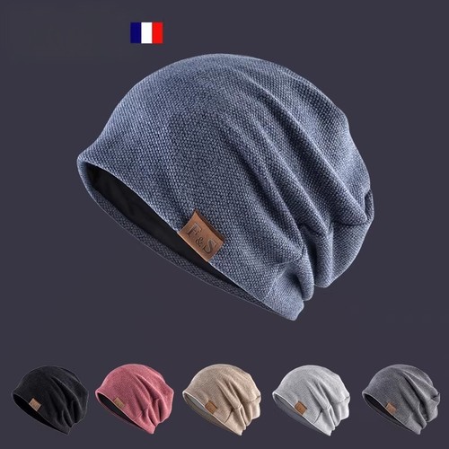 【顶奢】法国潮牌帽子男女保暖毛线帽冷帽包头针织帽薄款堆堆帽