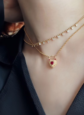 女心形仪式感项链吊坠心意满满