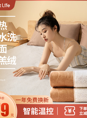 forestlife可水洗电热毯双人双控调温除螨三人加大家用单人电褥子