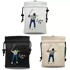 Eastside Golf Drawstring Pu Small Golf Bag Embroidered Waterproof Tit Handbag Waist Bag