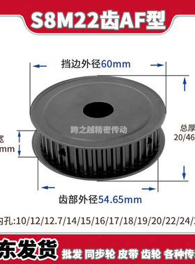 EBL/HTPT现货S8M22齿铁槽宽16/42AF型45#碳钢150发黑400内孔10-30