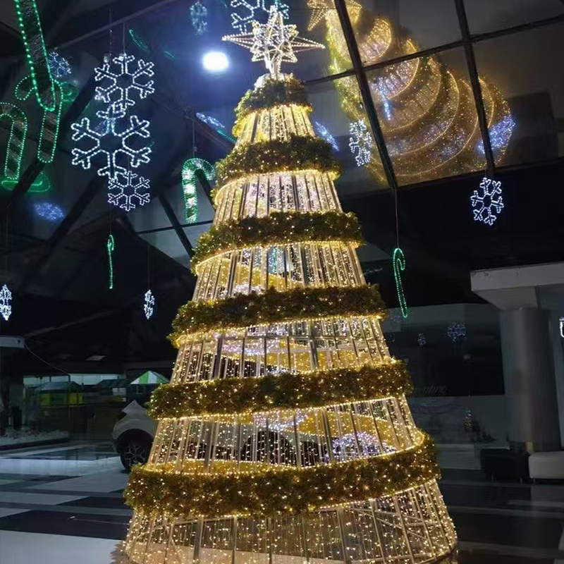 大型圣诞树led灯户外摆件广场室外酒店发光场景节日布置装饰彩灯