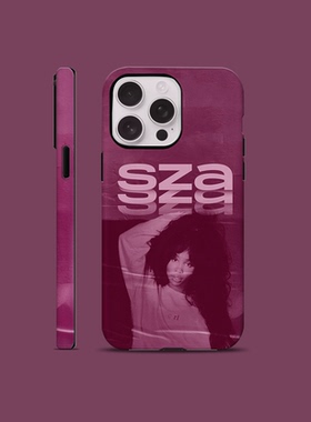 潮热款SZA明星周边适用iPhone12/13/14/15，复古风潮流防摔手机壳