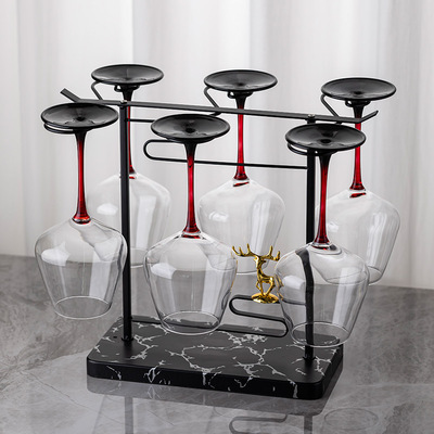 红酒杯倒挂架子轻奢高脚杯架高档吊杯架高级感家用酒柜装饰架摆件