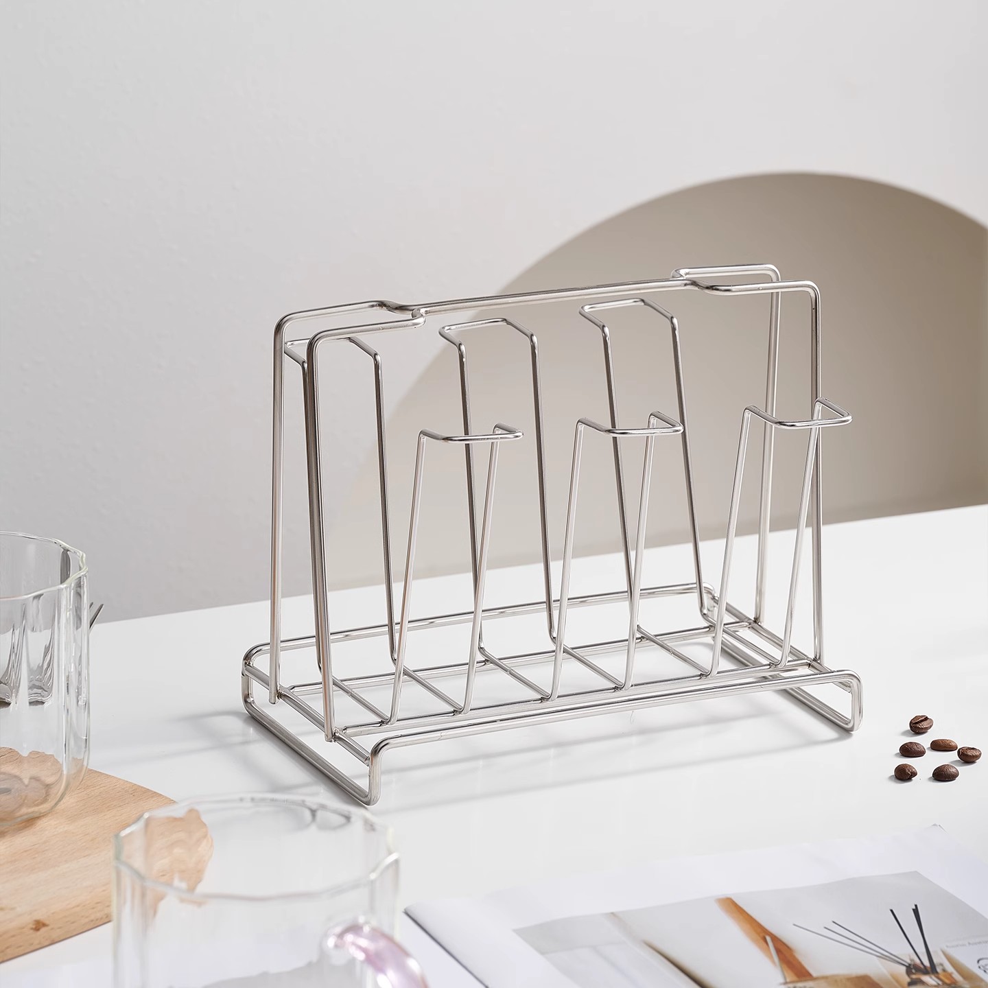 高级感轻奢收纳水杯家用倒挂