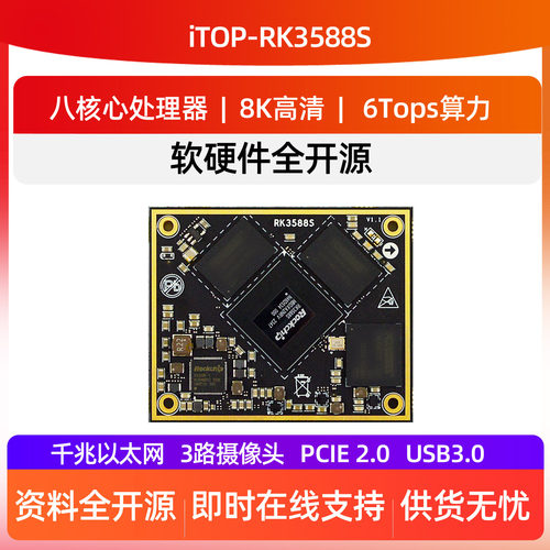迅为核心板RK3588S6T算力