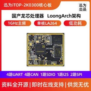 迅为iTOP-2K0300核心板龙芯中科国产64位处理器工业核心主板