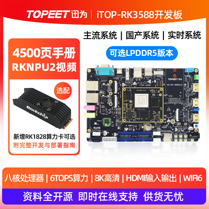 迅为RK3588瑞芯微人工智能AI主板图片