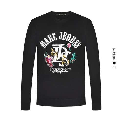 JEDOSS/爵迪斯男装2025秋季新款花卉动物提花刺绣长袖针织衫ZS002