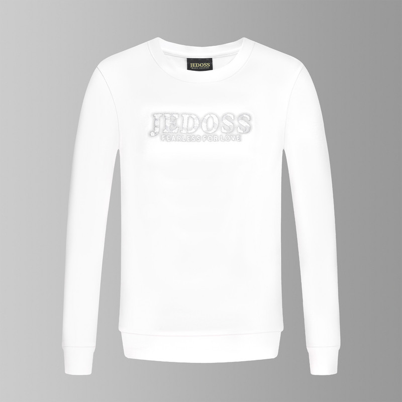JEDOSS/爵迪斯男装秋冬专柜新款简约字母立体刺绣套头卫衣361