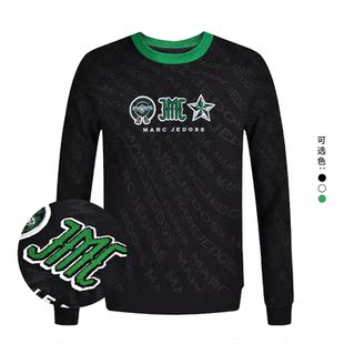 立体刺绣修身 秋冬专柜款 无帽卫衣潮YF065 爵迪斯男装 JEDOSS