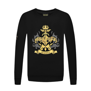 烫金LOGO无帽套头卫衣潮BS729 秋冬专柜新款 JEDOSS 爵迪斯男装